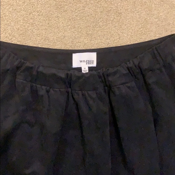 Wilfred Free suede black elastic waist skirt - Picture 2 of 4